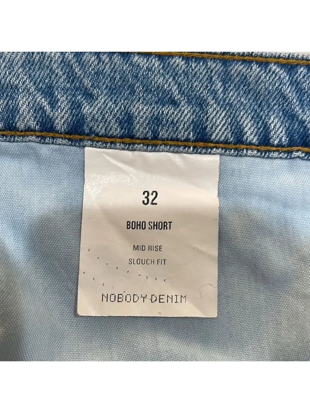 Nobody‎ Denim X Revolve Boho Distressed Denim Cut Off Shorts SZ 32 Blessed